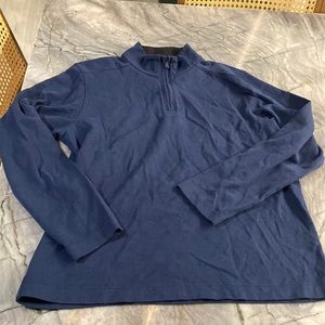 Bonobos | Cotton/Polyester Blend Quarter Zip Navy Sweater